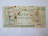 Rară! Libia 10 Piastres 1951