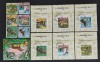 INS.COMORE-ANIMALE RARE-AERIE 6 V.+ 1 COLITA + 6 COLITE D.L.-Obliterate.-ICO 183C, Africa, Fauna