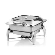 Chafing dish inox cu 1 tava, dimensiuni 40x44x30 cm