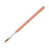 Pensulă profesională, mărimea 8, m&acirc;ner roz din plexiglas - sisteme cu acril, INGINAILS