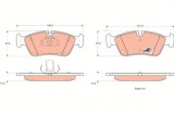 TRW GDB1348 COTEC set placute frana,frana disc