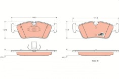 TRW GDB1348 COTEC set placute frana,frana disc