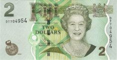 Bancnota Fiji, 2 Dolari (nedatata; circa 2007-2011), UNC foto