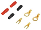 Set Conectori Izolați 4mm Negru și Roșu