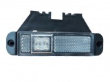 Lampa Gabarit LED Alba 12-30V, 130mm x 31mm, 4 LED-uri, -40&deg;C - 100&deg;C, Durata 50000h, Consum Redus, Suport Inclus