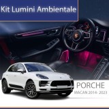 Lumini ambientale Porsche Macan 2014-2018 set complet control telefon sau sistem original CarStore Technology