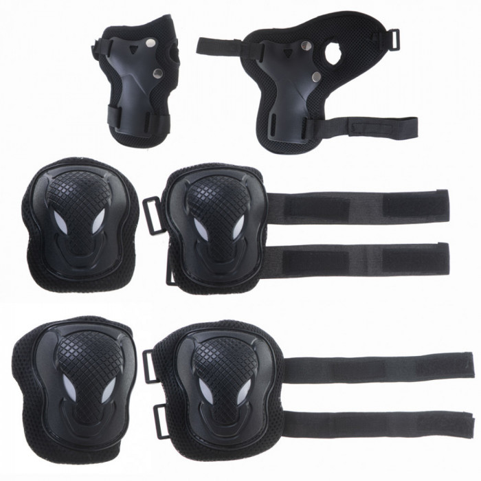 Set pentru copii, 6 x protectii pentru genunchi, coate si incheieturi (bicicleta, role, skateboard, patine) FAVLine Selection