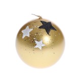 Lumanare rotunda cu stele