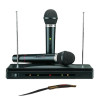 Set Microfoane Wireless Ideallstore C-05, Receptor FM, Cablu Jack, Ideal Karaoke + Cutit Spaniol Cadou