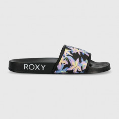 Roxy papuci Slippy femei, culoarea negru ARJL100909