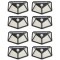 Set 8 lampi cu incarcare solara, cu senzori de amurg, miscare si lumina, 3 trepte de iluminare, 100 x LED, APF