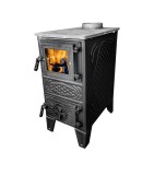 Soba Mini Semineu Godin Tabla Focar Samotat Sticla Lemne Carbune Plita 1 Arzator Gatit Incalzit 30mp