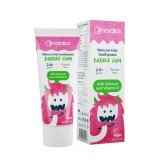 Pasta de dinti naturala copii Nordics Bubble Gum, fara fluor, 50ml, vegan