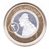 Bnk mnd Bir Tawil 2 pounds 2014 unc , bimetal, Africa