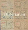 CP227 Lot 9 cărți poștale militare maghiare, 1943, front, diferite T&aacute;bori Posta, Circulata, Printata