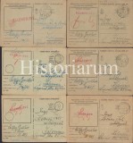 HST CP227 Lot 9 cărți poștale militare maghiare 1943 front diverse tabori posta