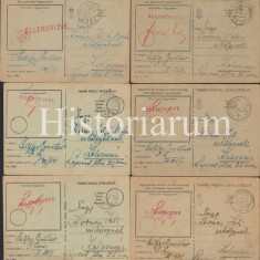 HST CP227 Lot 9 cărți poștale militare maghiare 1943 front diverse tabori posta