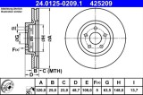 Disc frana ATE 24.0125-0209.1