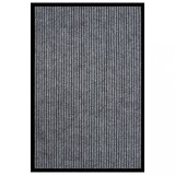 vidaXL Covoraș de ușă, gri cu dungi, 80x120 cm