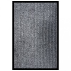 vidaXL Covoraș de ușă, gri cu dungi, 80x120 cm 331606