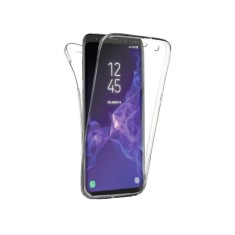 Husa 360 Grade Full cover silicon transparent, fata plus spate compatibila cu Samsung Galaxy S9