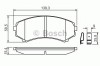 Set placute frana,frana disc MITSUBISHI PAJERO II (V3_W, V2_W, V4_W) (1990 - 1999) BOSCH 0 986 424 709