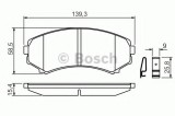 Set placute frana,frana disc MITSUBISHI PAJERO II (V3_W, V2_W, V4_W) (1990 - 1999) BOSCH 0 986 424 709
