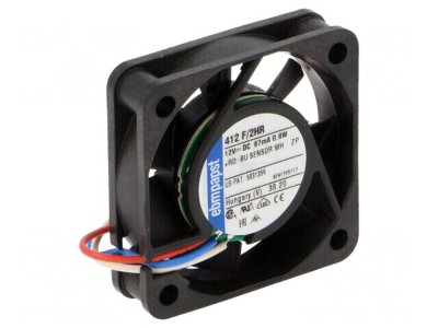 Ventilator DC axial 12V 40mm 10m3/h 26dBA foto