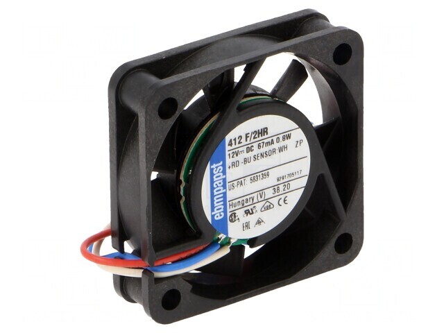 Ventilator DC axial 12V 40mm 10m3/h 26dBA