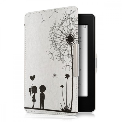 Husa pentru Kindle Paperwhite 7, Piele ecologica, Alb, 23136.11 foto