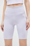 Cumpara ieftin Columbia pantaloni scurti sport Windgates femei, culoarea violet, neted, high waist
