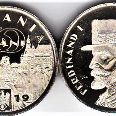 Moneda 50 bani 2019 comemorativa UNC din fisic regele Ferdinand