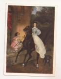 FA103 -Carte Postala- RUSIA - State Tretyakov Gallery - K.P. Bryullov, Horsewoman, necirculata 1959