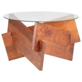 vidaXL Măsuță de cafea, 60 cm, lemn masiv de acacia