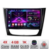 Navigatie Mercedes W211 W219 A-090 4+64 InCell Display 1K Android Waze USB Navigatie Internet Youtube Radio