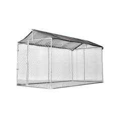 Padoc, tarc exterior pentru caini, 4x2x2.2m, cu prelata protectie la intemperii, MF-TC1003-S001-G01 foto