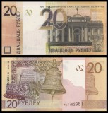 BELARUS █ bancnota █ 20 Rublei █ 2020 █ P-39b █ UNC █ necirculata