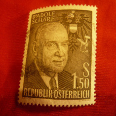 Serie Austria 1960 -70 Ani Presedinte Ad.Scharf , 1 val.stampilat