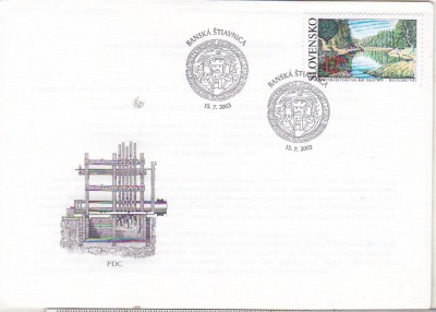 bnk fil Slovacia - FDC 2003 - Banska Stiavnica - Lacul Rozgrund foto