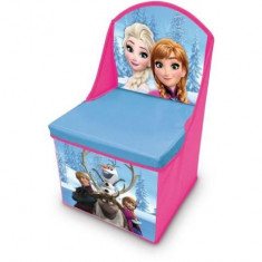 Scaun cu depozitare jucarii Frozen - Anna si Elsa foto