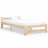 Cadru de pat, 90 x 200 cm, lemn masiv de pin