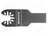 P&acirc;nză fierăstrău GRAPHITE 20mm pentru multitool BOSCH, metal, HCS