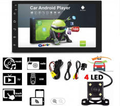 Navigatie auto cu Android 8.1, 16 GB memorie, GPS + camera marsarier, MP5 7168 foto