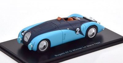 Macheta Bugatti 57G Castigator Le Mans 1937 - Spark 1/43 (LeMans) foto