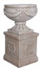 Jardiniera alb antichizat din rasini speciale YAC063