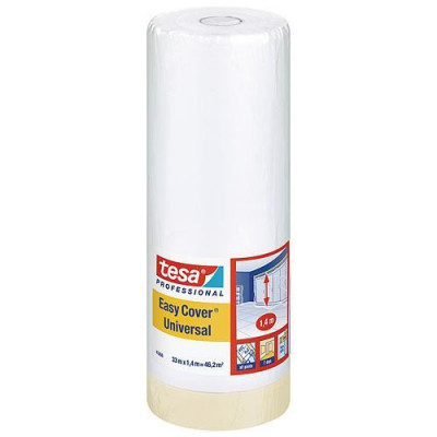 tesa Pro Easy Cover Universal, cu bandă adezivă, 1400 mm, L-33 m, transparent foto