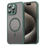Husa iPhone 15 Pro Asteroid GSM HaloFrost II MagSafe, verde
