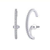 Cumpara ieftin Cercei argint 925, JW1772, model semicerc, placati cu rodiu