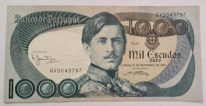 Portugalia , 1000 Escudos 1982
