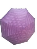 Umbrela telescopica Mov cu buline, deschidere automata, diametru 108cm